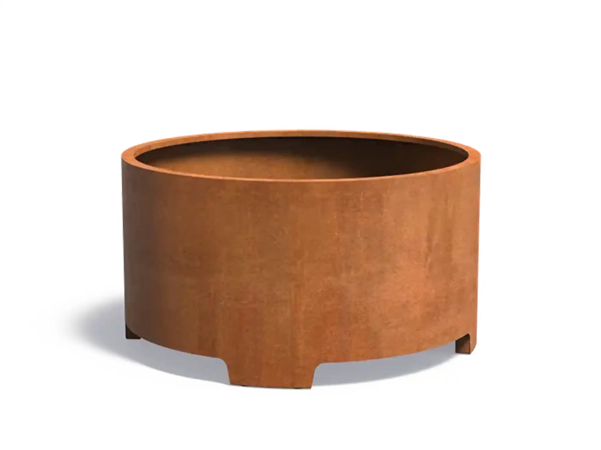Adezz Circum Cortenstaal Plantenbak Rond met poten 150 x 150 x 80 cm - met bodem