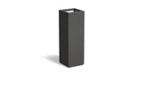 Adezz Carrez Plantenbak Polyester Vierkant 40 x 40 x 120 cm Zwartgrijs