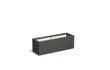 Adezz Carrez Plantenbak Polyester Rechthoek 120 x 40 x 40 cm Zwartgrijs