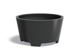Adezz Conic Aluminium Plantenbak Rond met Poten 150 x 150 x 80 cm Zwartgrijs