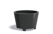 Adezz Conic Aluminium Plantenbak Rond met Poten 120 x 120 x 80 cm Zwartgrijs