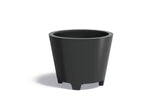 Adezz Conic Aluminium Plantenbak Rond met Poten 100 x 100 x 80 cm Zwartgrijs