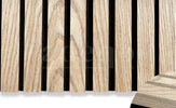 Adeqo Akupanel - Rustiek Eiken hout 260 x 60 cm - 3 zijdig écht houtfineer - Akoestische Wandpanelen