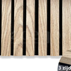Adeqo Akupanel - Rustiek Eiken hout 300 x 60 cm - 3 zijdig écht houtfineer - Akoestische Panelen