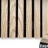 Adeqo Akupanel - Rustiek Eiken hout 260 x 60 cm - 3 zijdig écht houtfineer - Akoestische Wandpanelen