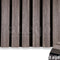 Adeqo Akupanel - Donker Walnoot hout 260 x 60 cm - 3 zijdig écht houtfineer - Akoestische Wandpanelen