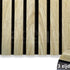 Adeqo Akupanel - Klassiek Eiken hout 260 x 60 cm - 3 zijdig écht houtfineer - Akoestische Panelen