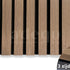 Adeqo Akupanel - Klassiek Walnoot hout 260 x 60 cm - 3 zijdig écht houtfineer - Akoestische Wandpanelen