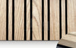 Adeqo Akupanel Wisselende lat 300x60 cm in Rustiek Eiken met 3-zijdig écht houtfineer, doorlopende houtnerf op de zijkanten