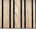Adeqo Akupanel Wisselende lat - Rustiek Eiken hout 300 x 60 cm - 3 zijdig écht houtfineer - Akoestische Wandpanelen
