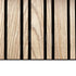 Adeqo Akupanel Wisselende lat - Rustiek Eiken hout 300 x 60 cm - 3 zijdig écht houtfineer - Akoestische Wandpanelen