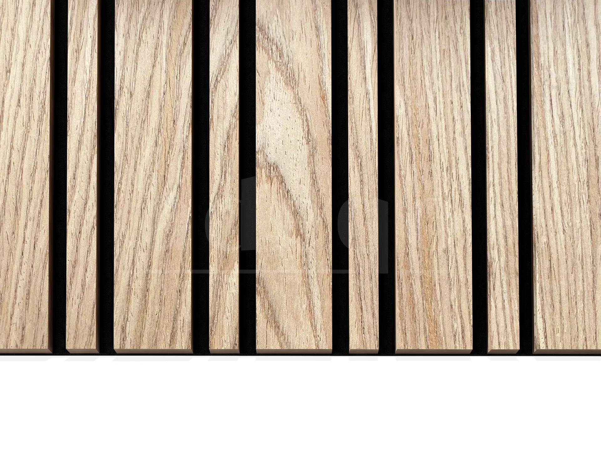 Adeqo Akupanel Wisselende lat 300x60 cm in Rustiek Eiken akoestisch wandpaneel met 6+2 cm afwisselend latpatroon