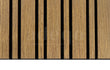 Adeqo Akupanel Wisselende lat 300x60 cm in Teak akoestisch wandpaneel met 6+2 cm afwisselend latpatroon