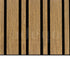 Adeqo Akupanel Wisselende lat - Teak hout 300 x 60 cm - 3 zijdig écht houtfineer - Akoestische Wandpanelen