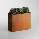 Adeqo cortenstaal plantenbak rechthoek 100 x 40 x 80 cm  - Dikte 2mm - Met bodem