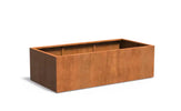Adezz Carrez Cortenstaal Plantenbak Rechthoek 200 x 100 x 60 cm - met bodem