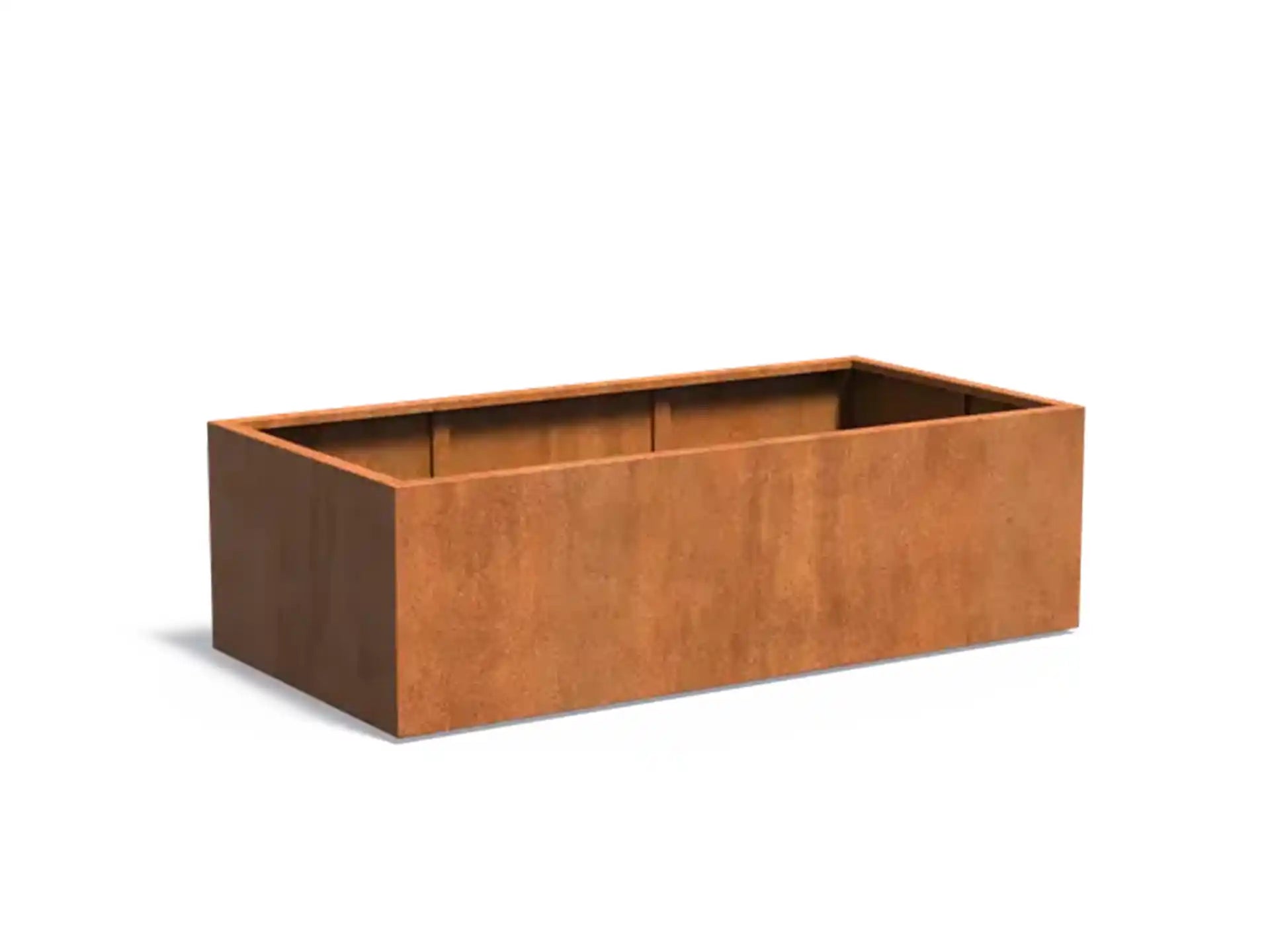 Adezz Carrez Cortenstaal Plantenbak Rechthoek 200 x 100 x 60 cm - met bodem