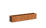 Adezz Carrez Cortenstaal Plantenbak Rechthoek 200 x 40 x 40 cm - met bodem