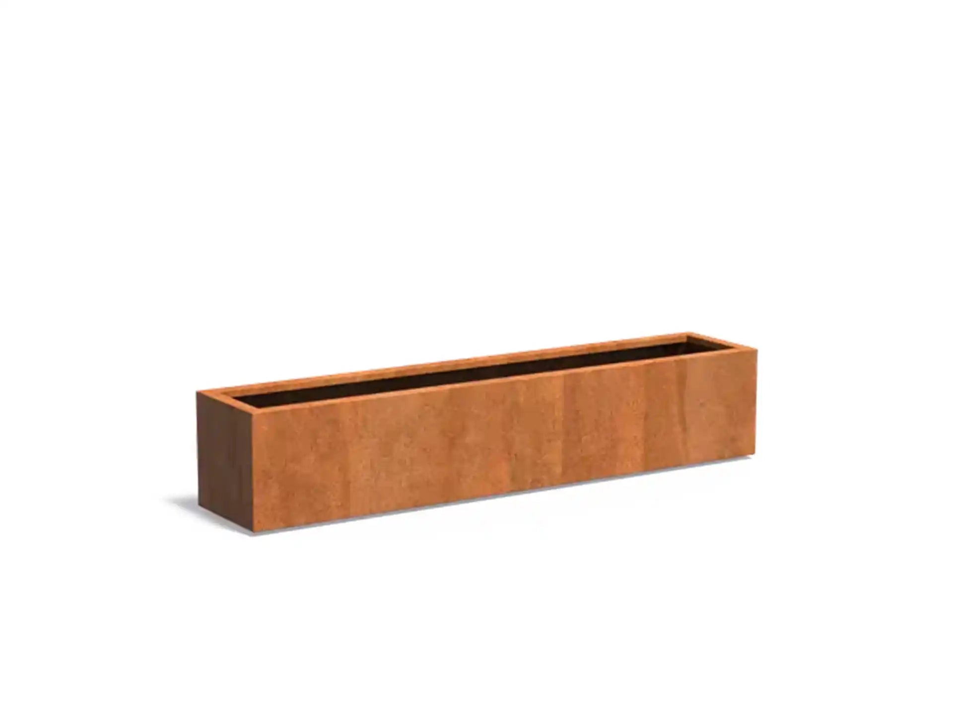 Adezz Carrez Cortenstaal Plantenbak Rechthoek 200 x 40 x 40 cm - met bodem