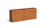 Adezz Carrez Cortenstaal Plantenbak Rechthoek 200 x 40 x 80 cm - met bodem