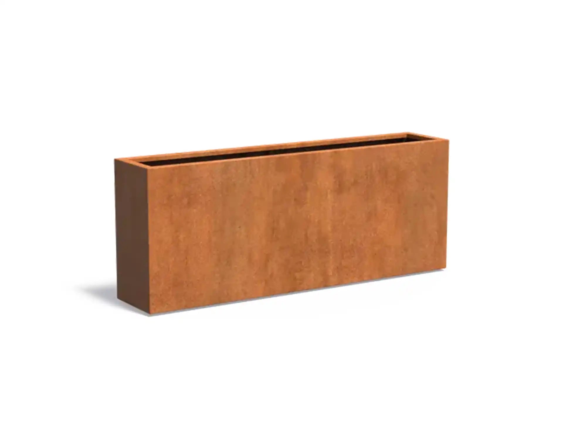 Adezz Carrez Cortenstaal Plantenbak Rechthoek 200 x 40 x 80 cm - met bodem