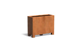 Adezz Carrez Cortenstaal Plantenbak Rechthoek met poten 100 x 40 x 80 cm - met bodem