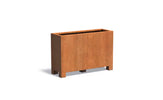 Adezz Carrez Cortenstaal Plantenbak Rechthoek met poten 120 x 40 x 80 cm - met bodem