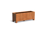 Adezz Carrez Cortenstaal Plantenbak Rechthoek met poten 150 x 50 x 60 cm - met bodem
