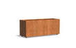 Adezz Carrez Cortenstaal Plantenbak Rechthoek met wielen 150 x 50 x 60 cm met bodem, productfoto op witte achtergrond.