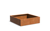 Adezz Carrez Cortenstaal Plantenbak Vierkant 140 x 140 x 40 cm - met bodem