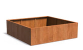 Adezz Carrez Cortenstaal Plantenbak Vierkant 200 x 200 x 60 cm - met bodem