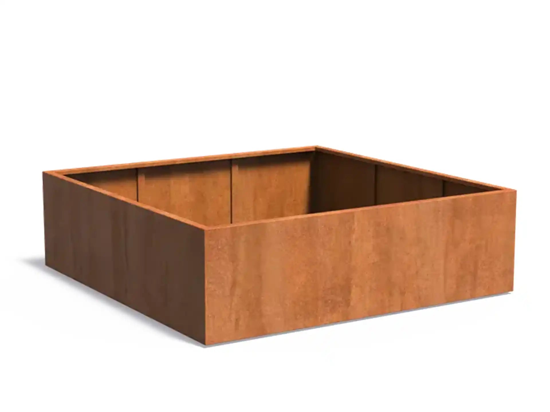 Adezz Carrez Cortenstaal Plantenbak Vierkant 200 x 200 x 60 cm - met bodem