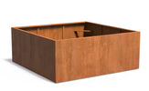 Adezz Carrez Cortenstaal Plantenbak Vierkant 200 x 200 x 80 cm - met bodem