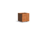 Adezz Carrez Cortenstaal Plantenbak Vierkant met wielen 50 x 50 x 50 cm - met bodem