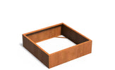 Adezz Carrez Cortenstaal Plantenbak Vierkant zonder bodem 140 x 140 x 40 cm