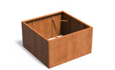 Adezz Carrez Cortenstaal Plantenbak Vierkant zonder bodem 140 x 140 x 80 cm
