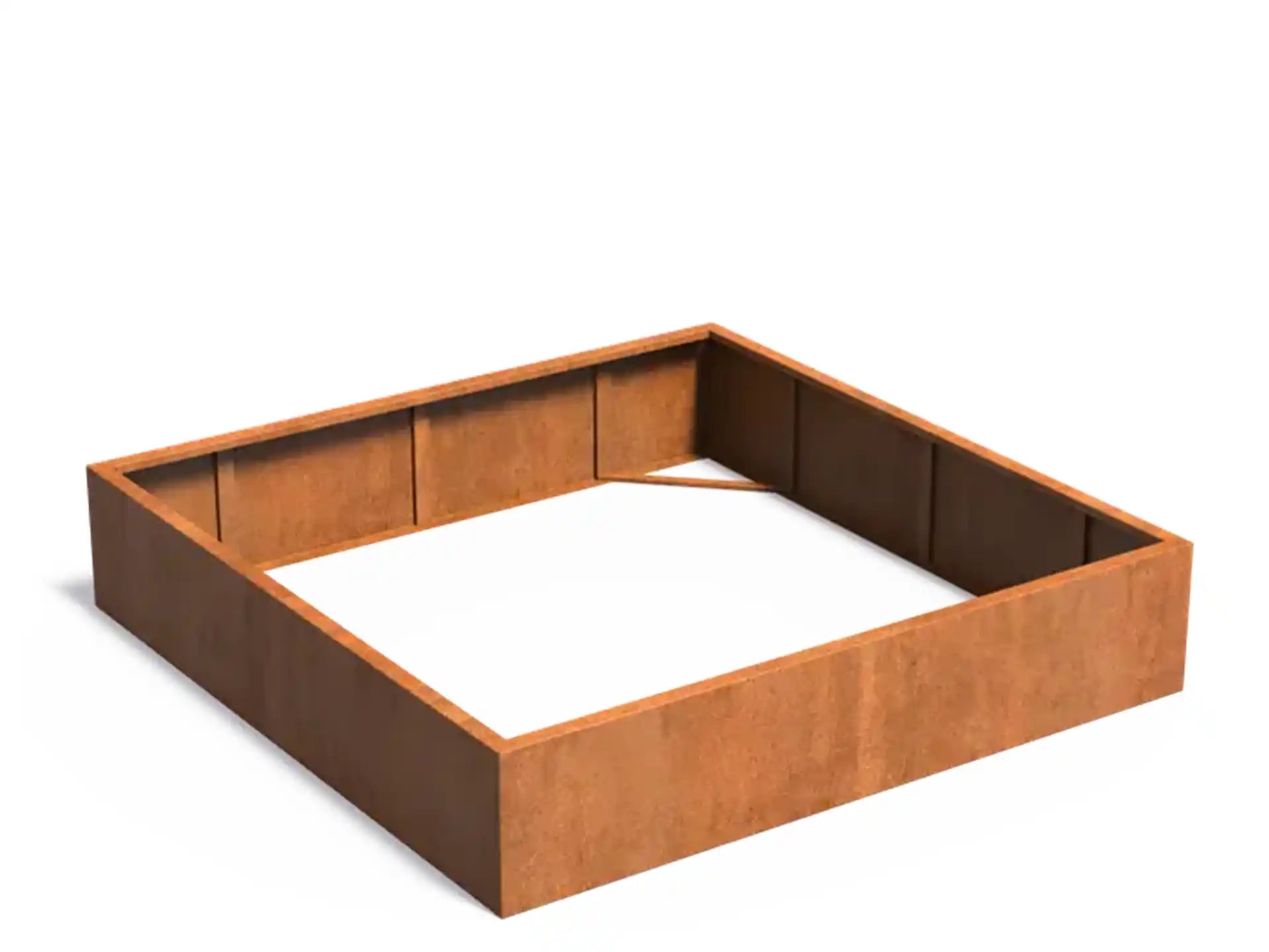 Adezz Carrez Cortenstaal Plantenbak Vierkant zonder bodem 200 x 200 x 40 cm