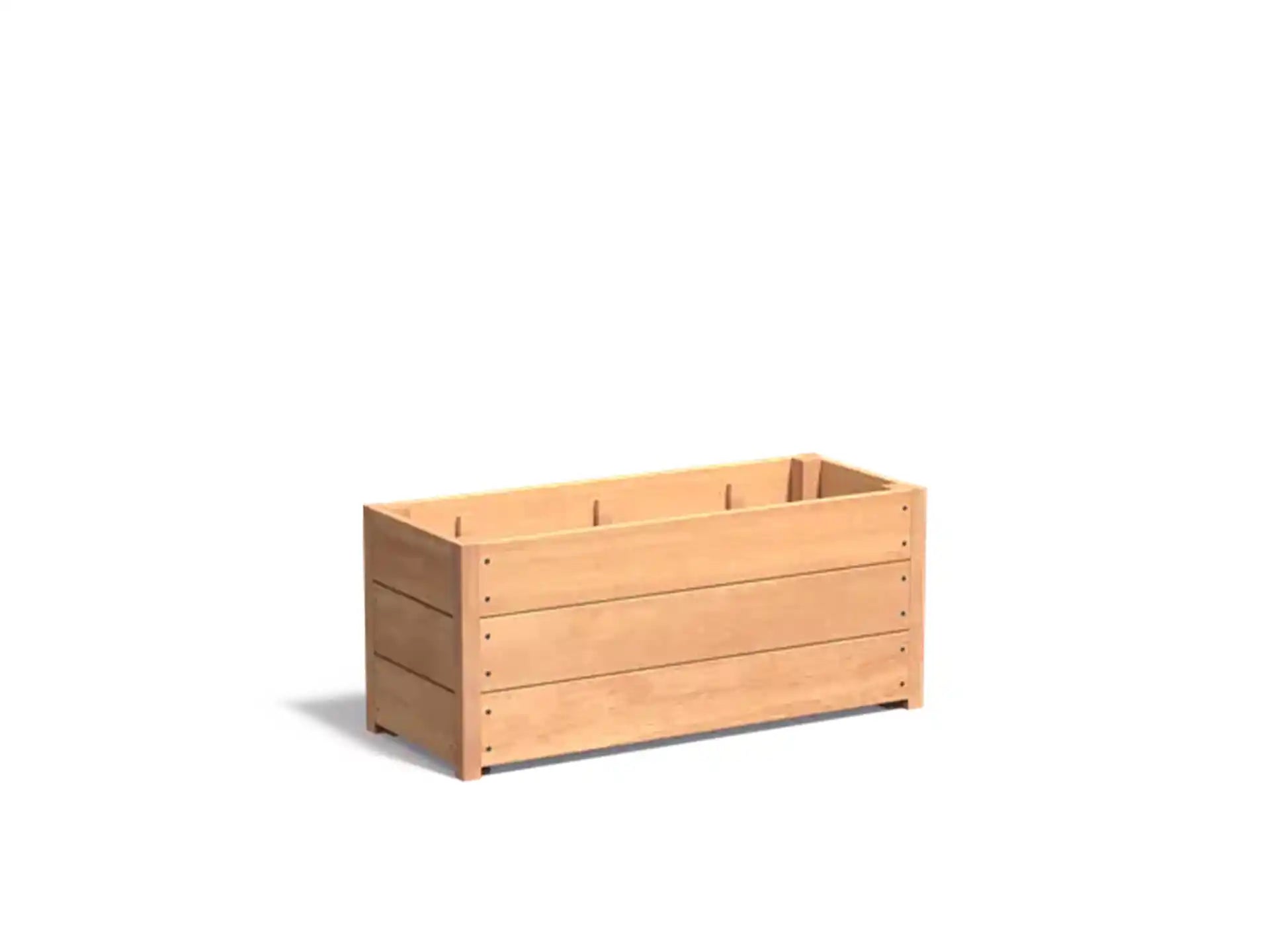 Adezz Carrez Hardhout Plantenbak Rechthoek 100 x 40 x 44 cm met bodem