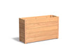 Adezz Carrez Hardhout Plantenbak Rechthoek 100 x 40 x 72 cm met bodem, productfoto op witte achtergrond.