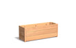 Adezz Carrez Hardhout Plantenbak Rechthoek 120 x 40 x 44 cm met bodem, productfoto op witte achtergrond.