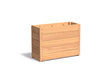 Adezz Carrez Hardhout Plantenbak Rechthoek 120 x 40 x 72 cm met bodem, productfoto op witte achtergrond.