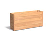 Adezz Carrez Hardhout Plantenbak Rechthoek 150 x 40 x 72 cm met bodem, productfoto op witte achtergrond.
