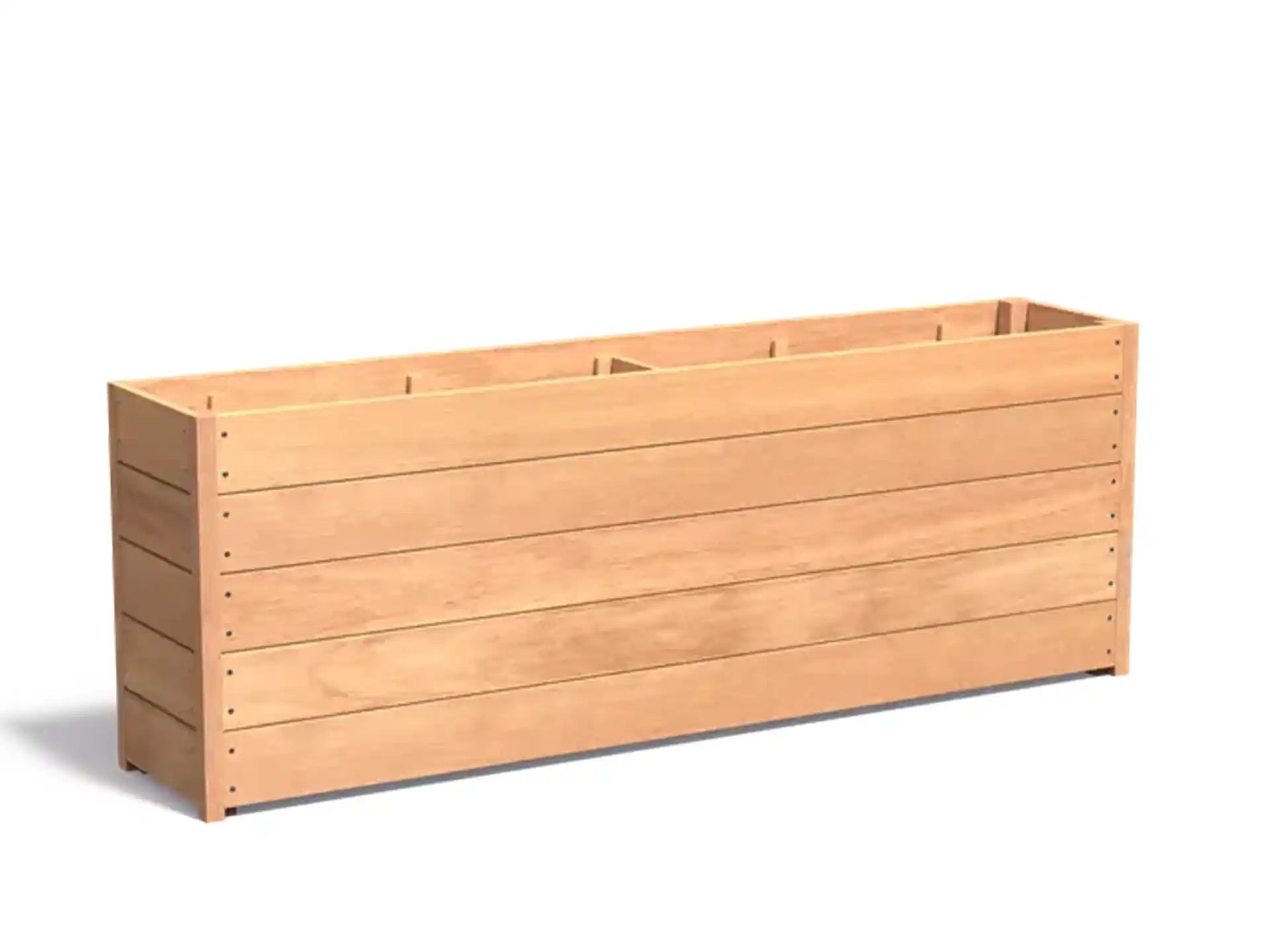 Adezz Carrez Hardhout Plantenbak Rechthoek 200 x 40 x 72 cm met bodem
