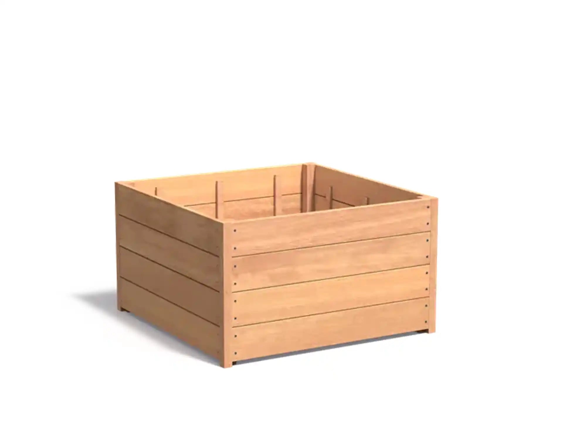 Adezz Carrez Hardhout Plantenbak Vierkant 100 x 100 x 62 cm met bodem