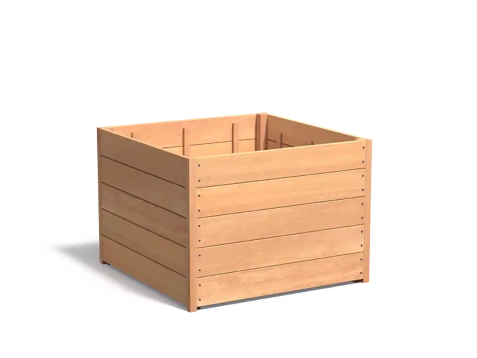 Adezz Carrez Hardhout Plantenbak Vierkant 100 x 100 x 72 cm met bodem