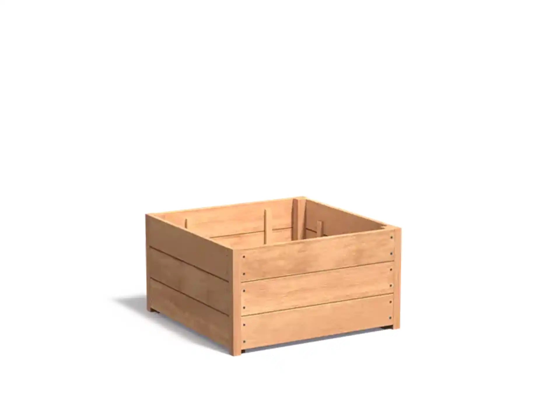 Adezz Carrez Hardhout Plantenbak Vierkant 80 x 80 x 44 cm met bodem