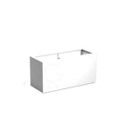 Adezz Carrez Plantenbak Polyester Rechthoek 120 x 50 x 60 cm Verkeerswit