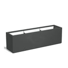 Adezz Carrez Plantenbak Polyester Rechthoek 200 x 50 x 60 cm Antracietgrijs