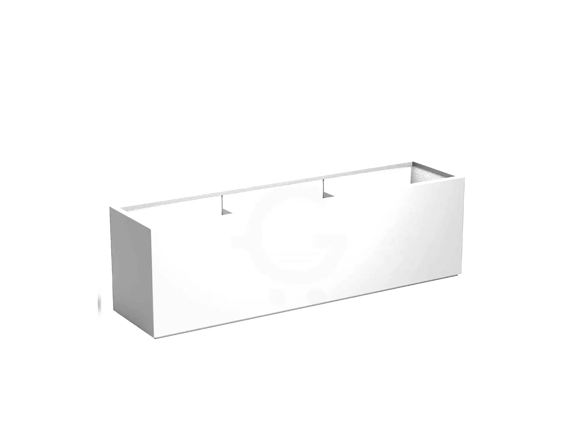 Adezz Carrez Plantenbak Polyester Rechthoek 200 x 50 x 60 cm Verkeerswit