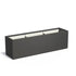 Adezz Carrez Plantenbak Polyester Rechthoek 200 x 50 x 60 cm Zwartgrijs